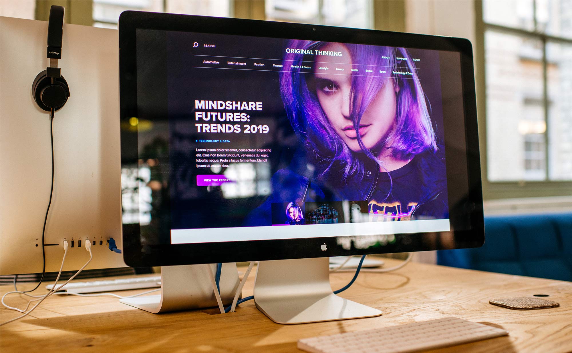 Mindshare Original Thinking website in situ